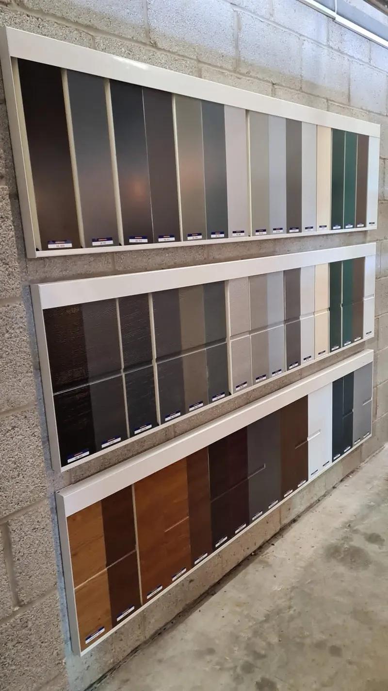 Garage door samples and color swatches