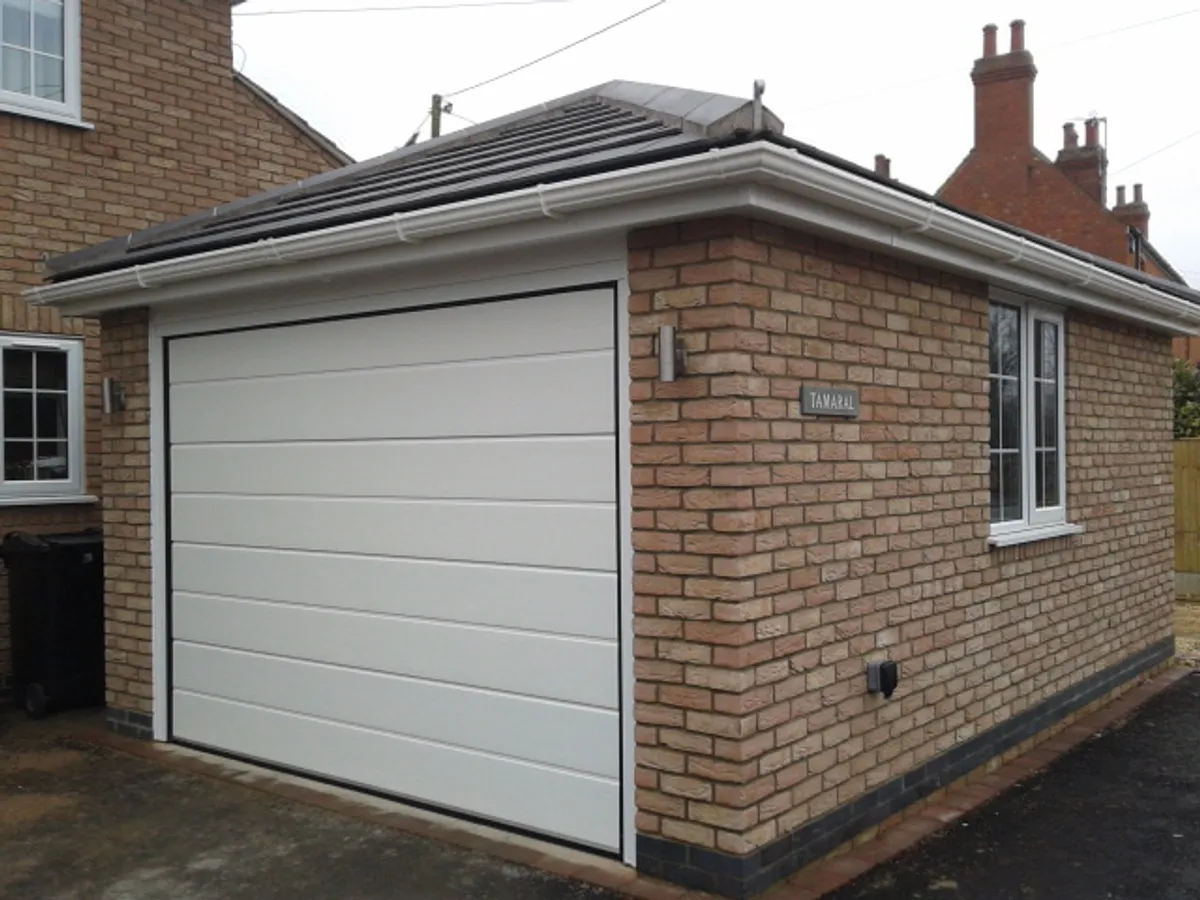 Cover for New Automatic Sectional Garage Door (M-Rib) Installation in Grantham