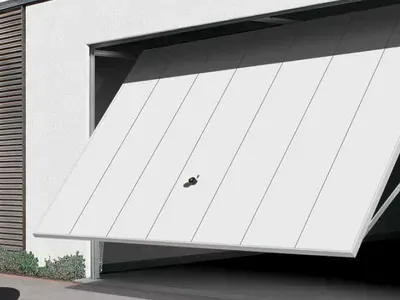 Modern Linear Up & Over Garage Doors