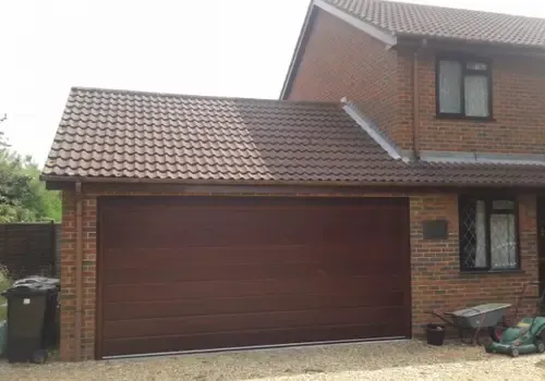 Cover for Reliable Automatic Garage Door Installation in Grantham - Double Sectional Rosewood