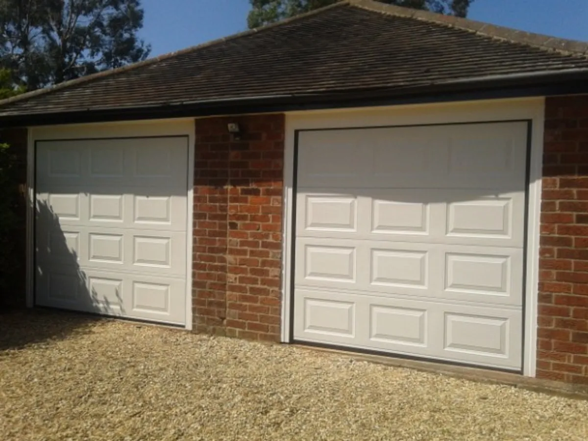 Cover for New Automatic Sectional Garage Doors Fitted in Grantham