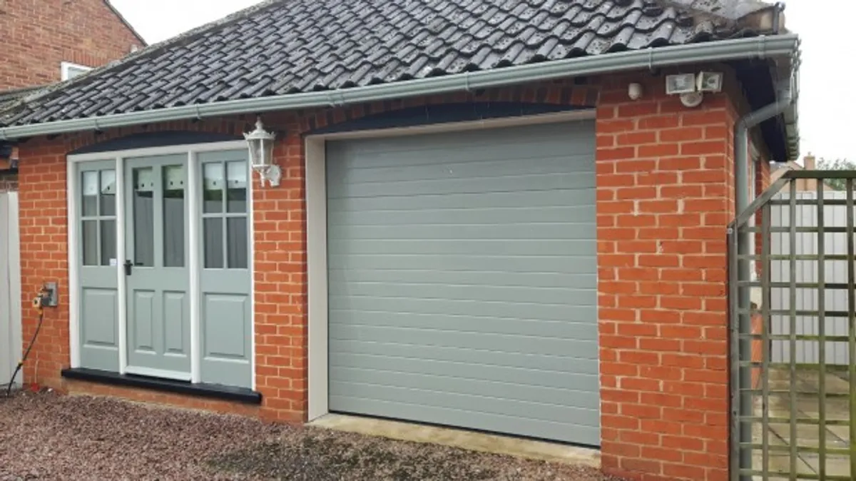 Cover for Insulated Sectional Garage Door Installation in Grantham - Custom Garage Doors