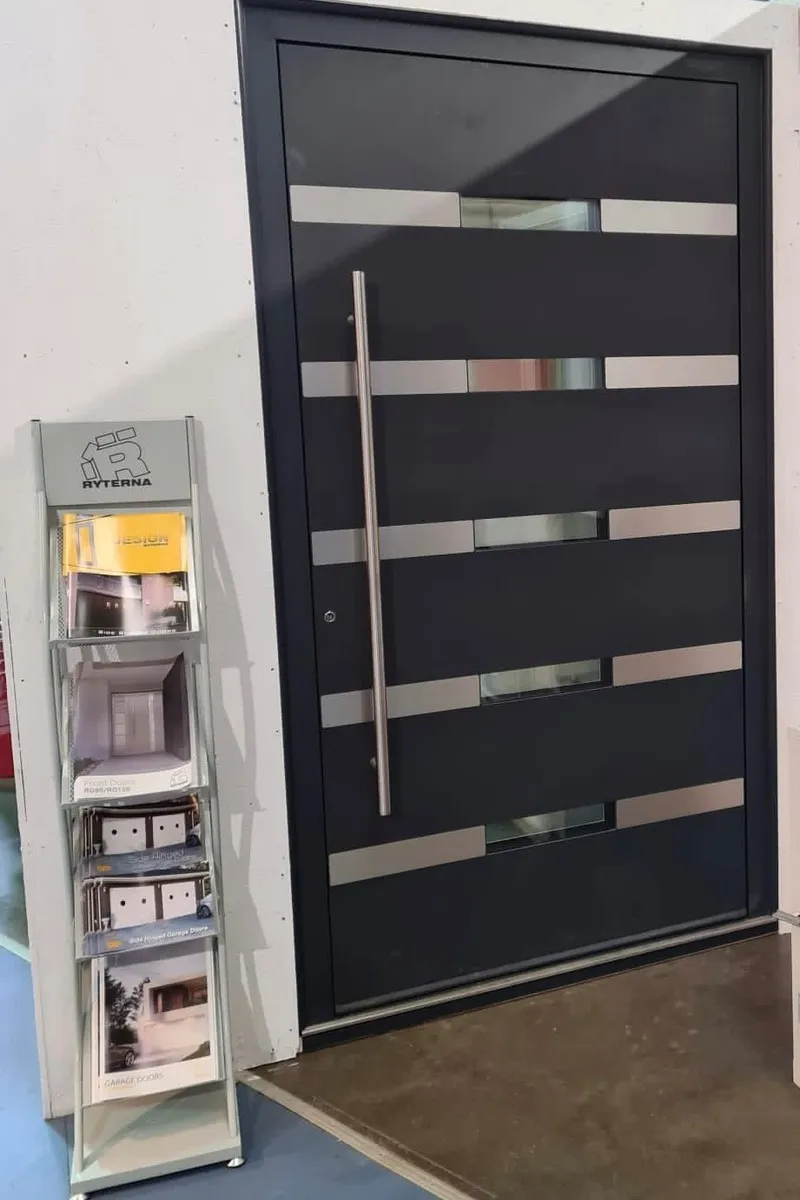 Ryterna garage doors in showroom