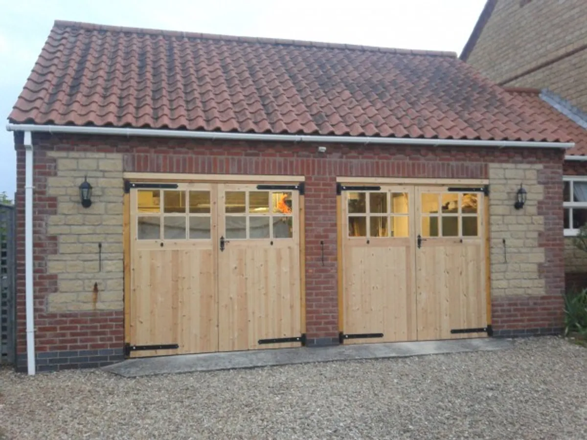 Cover for Bespoke Timber Side Hinged Garage Doors - Custom Fit and Finish